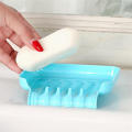 Slip Water Bathroom Silicone Soap Box Cleaning Sponge Dry Storage Holder